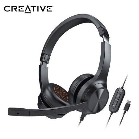 AURICULARES CREATIVE CHAT 51EF0980AA000 – USB - C/USB - A, 40MM, CANCELACIÓN DE RUIDO, MICRÓFONO INTEGRADO, NEGRO 51EF0980AA000 - SMART BUSINESS