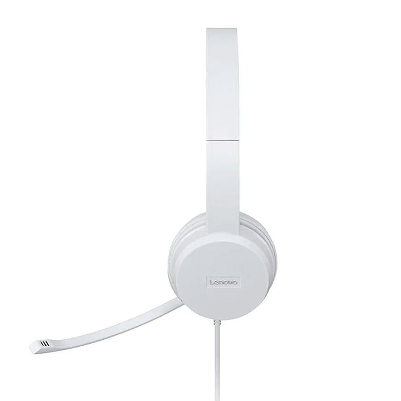 AURICULARES ESTEREO CON MICROFONO LENOVO 110, INTERFAZ USB TIPO - A, COLOR CLOUD GREY (GRIS) GXD1E71385 - SMART BUSINESS