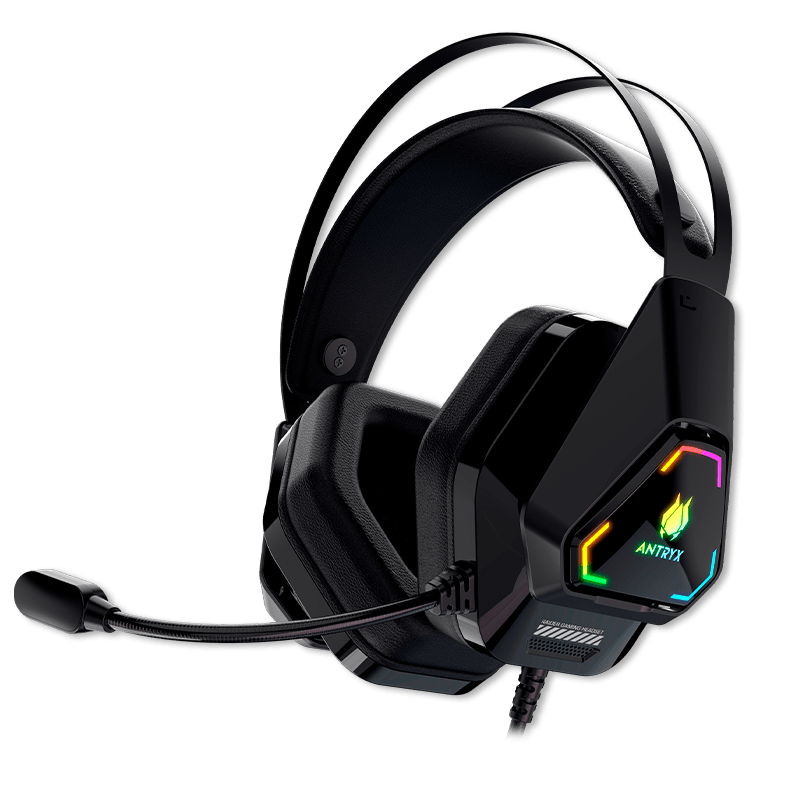 AURICULARES GAMER CON CABLE ESTÉREO CIRCUMAURALES MICRÓFONO INTEGRADO CANCELACIÓN DE RUIDO DISEÑO CÓMODO Y RESISTENTE AGH-7550K7RV - SMART BUSINESS