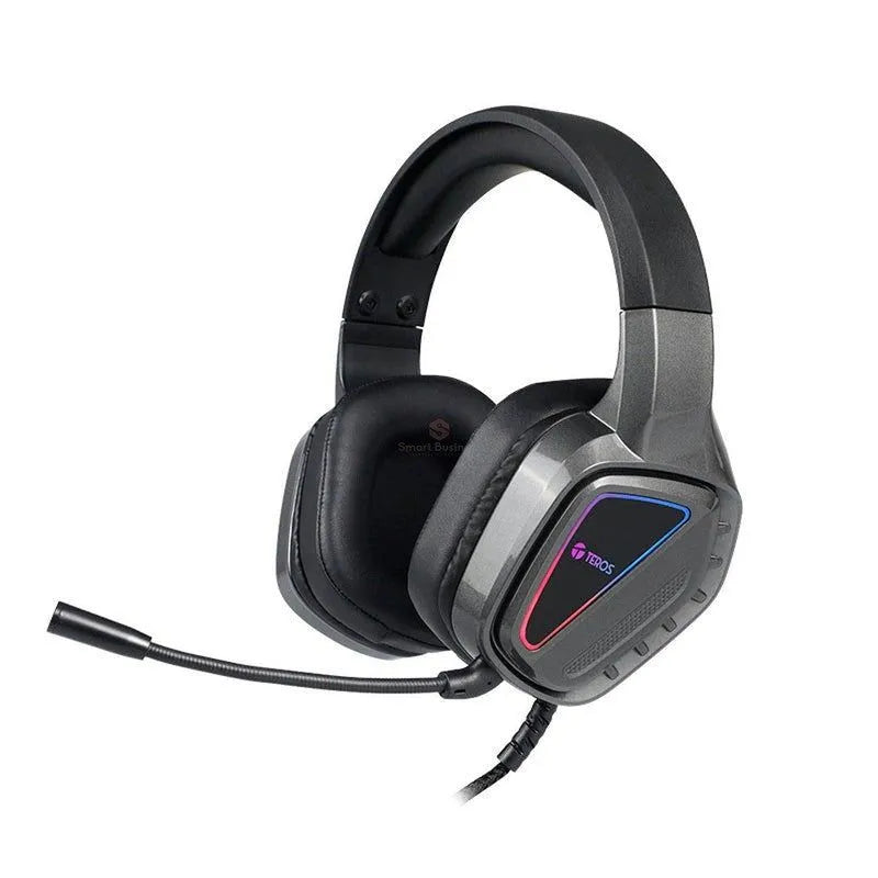 Auriculares Gaming Teros Te-8171N Estéreo, Micrófono, Luces Rgb - SMART BUSINESS