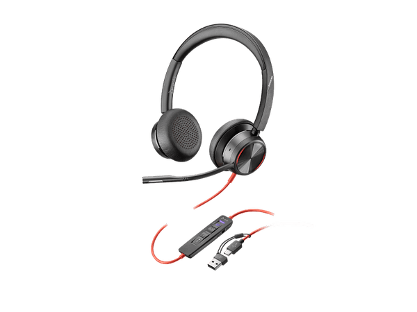 AURICULARES USB - C POLY BLACKWIRE 8225 CERTIFICACIÓN MICROSOFT TEAMS + ADAPTADOR USB - C/A 8X225AA 8X225AA - SMART BUSINESS