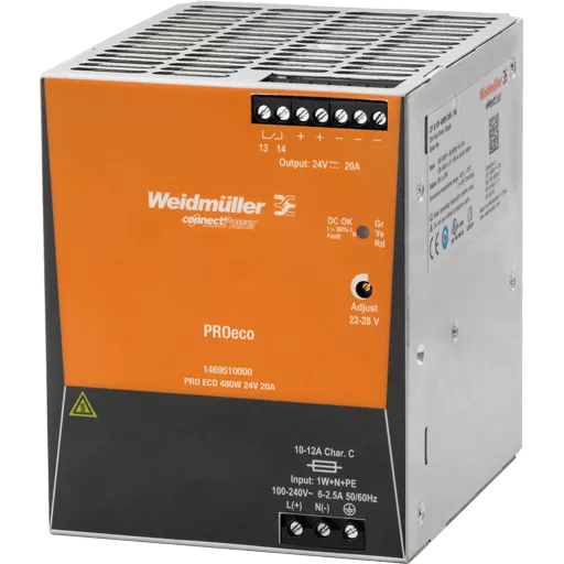 Fuente de alimentación AXIS PS24 DIN 480W 24V 01677-001