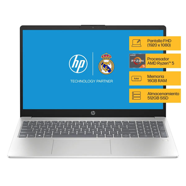 LAPTOP HP AY6S8LA - AMD RYZEN 7 - 16GB RAM - 512GB SSD - VIDEO INTEGRADO - WIN11 - 15.6" HD - GOLD - 1 AÑO GARANTÍA