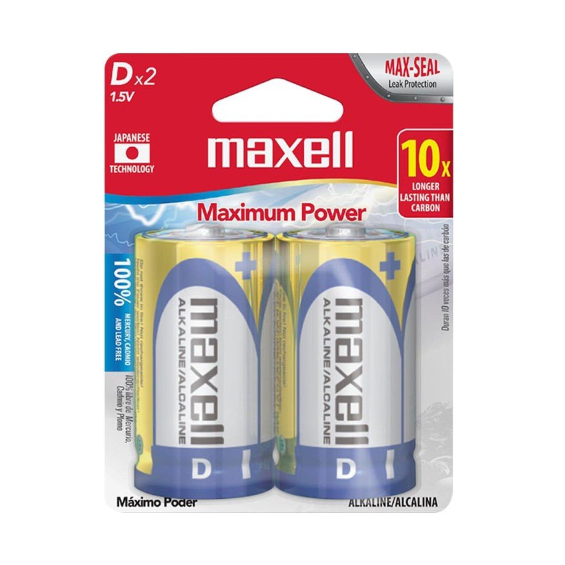 BATERIA MAXELL 723020LA LR20 - 2BP, 1.5V, ALCALINA, D, 2PK 723020 - SMART BUSINESS
