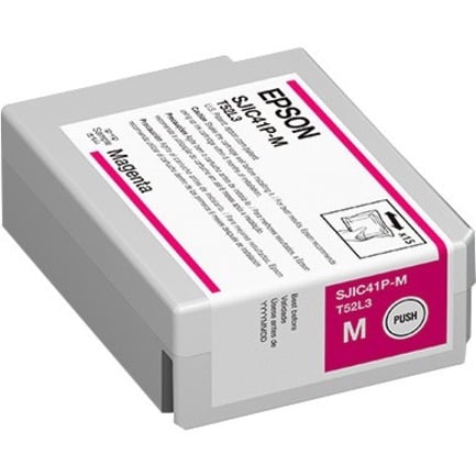 CARTUCHO EPSON C13T52L320 – MAGENTA (SJIC41P‑M), 50 ML, PIGMENTO ULTRACHROME DL, COMPATIBLE CON COLORWORKS CW‑C4000 (GLOSS / MATTE)