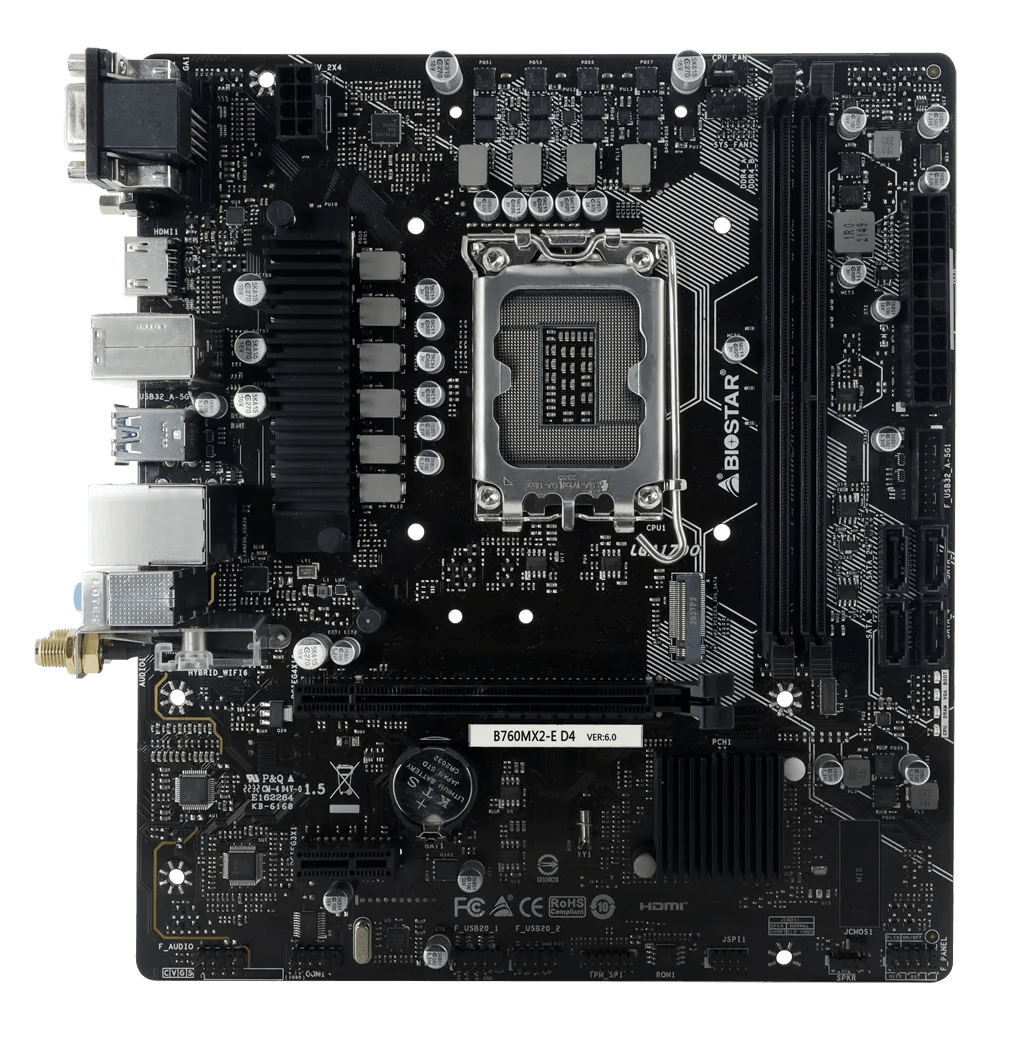 Placa Base Biostar B760MX2-E D4 - SMART BUSINESS
