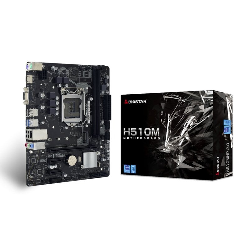 Placa Base Biostar H510MHP 2.0 Micro-ATX, S-1200, Chipset Intel H510, HDMI, Soporte hasta 64GB DDR4 para Procesadores Intel - SMART BUSINESS