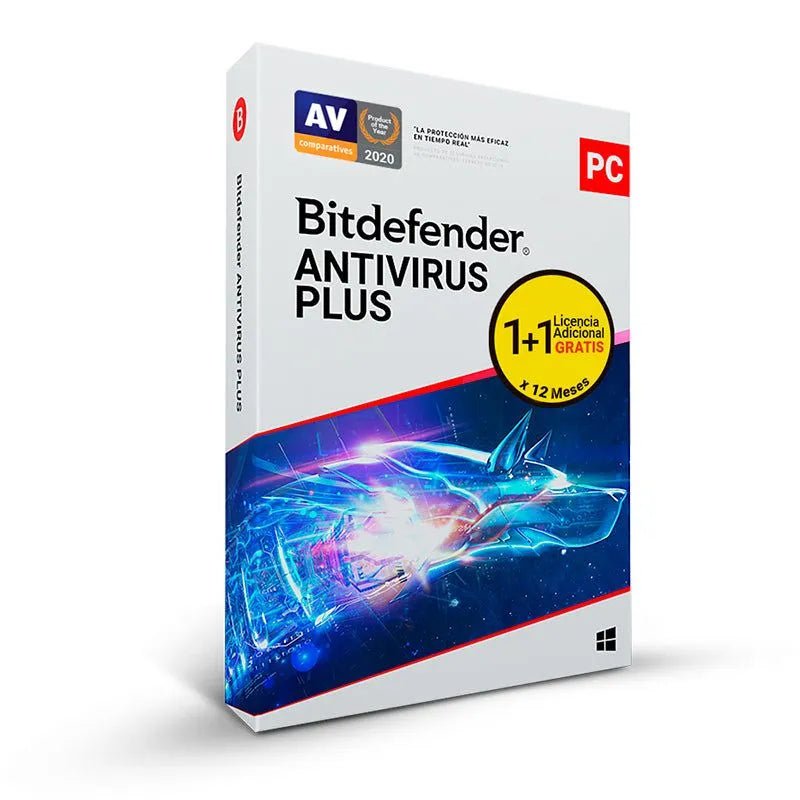 Antivirus Bitdefender Antivirus Plus, Licencia Para 1 +1Pc, Por 12 Meses - SMART BUSINESS