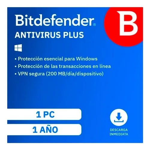 BITDEFENDER TOTAL SECURITY 2018 - LICENCIA DE SUSCRIPCIÓN (1 AÑO) - 5 DISPOSITIVOS - DESCARGA DB11911005 - SMART BUSINESS