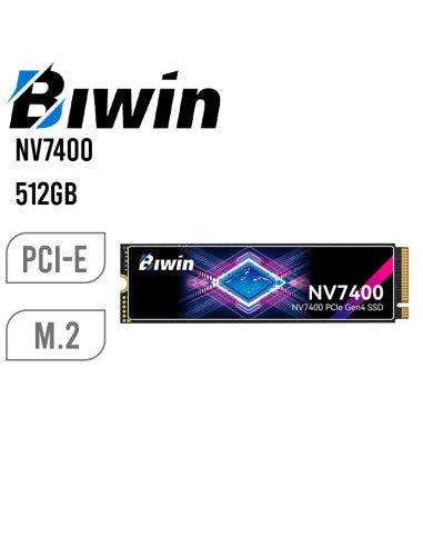 SSD Biwin Black Opal NV7400 512GB BNV7400512G-RGX vista principal