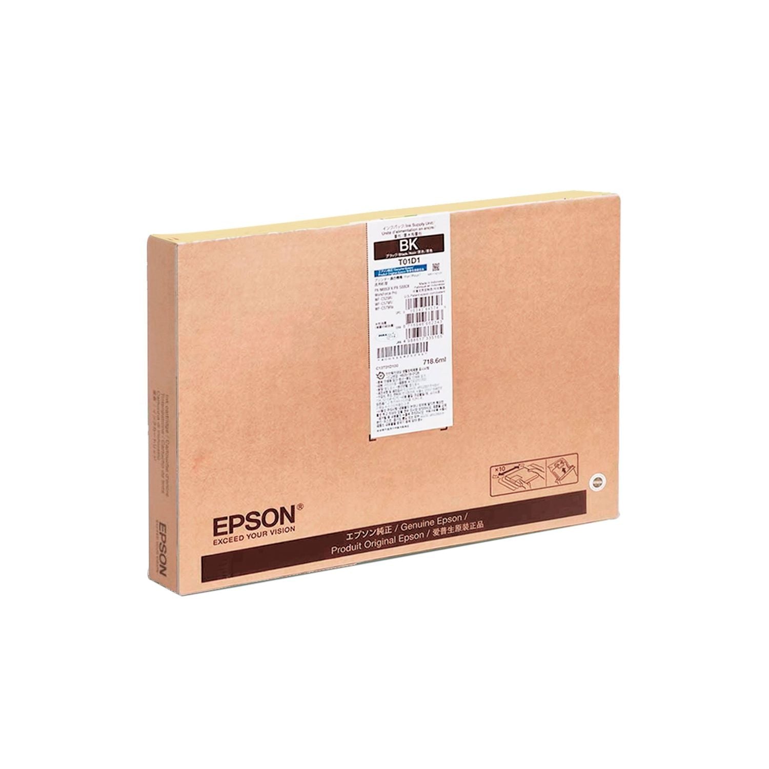 BOLSA DE TINTA EPSON T01D100 NEGRO, RENDIMIENTO DE 20.000 PÁGINAS, ALTA CALIDAD DE IMPRESIÓN, PERFECTA PARA IMPRESORAS EPSON DE ALTA CAPACIDAD T01D100 - SMART BUSINESS