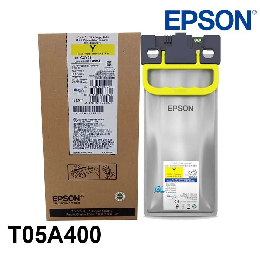 Bolsa De Tinta Epson T05A Durabrite Pro Amarillo, 20.000 Páginas - SMART BUSINESS