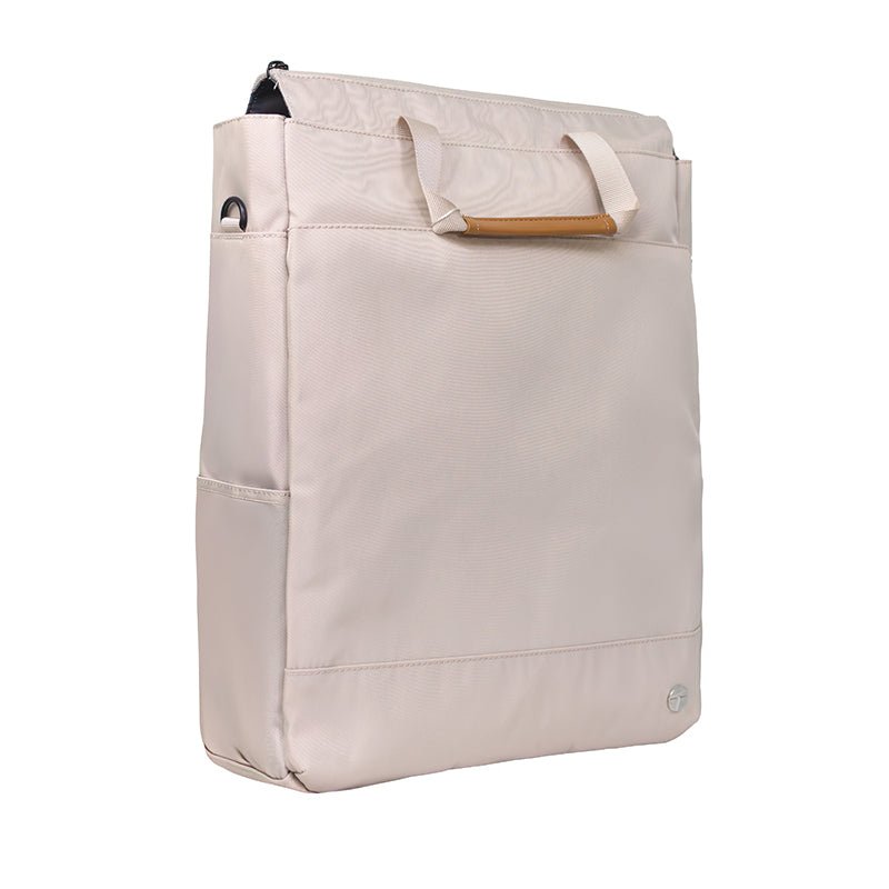 BOLSO BANDOLERA TEROS ROSSAN BEIGE TE - 9033BG PARA NOTEBOOKS HASTA 15.6" CON COMPARTIMENTOS MULTIFUNCIONALES TE-9033BG - SMART BUSINESS