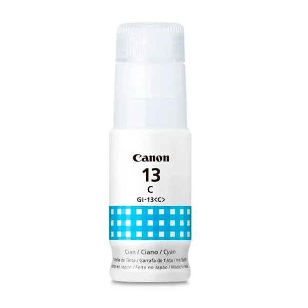 BOTELLA DE TINTA CANON GI-13 / COLOR CYAN / 70ML - SMART BUSINESS