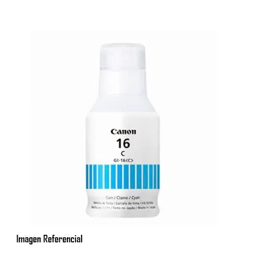 BOTELLA DE TINTA CANON GI-16 / COLOR CYAN / 132ML - SMART BUSINESS