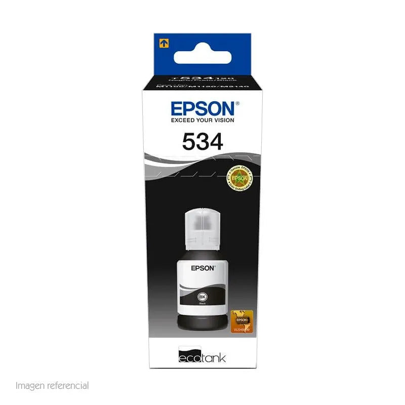 BOTELLA DE TINTA EPSON T534120-AL, COLOR NEGRO, CONTENIDO 120ML. - SMART BUSINESS