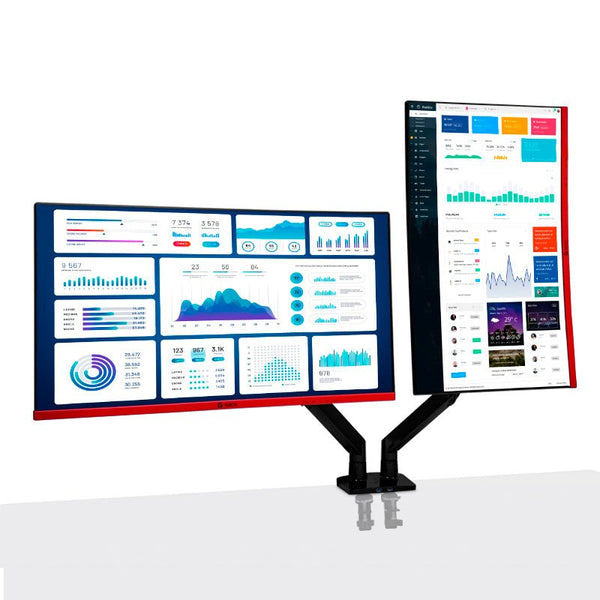 BRAZO SOPORTE PARA 2 MONITORES DE 22" A 32" - SMART BUSINESS