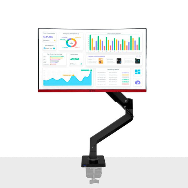 BRAZO SOPORTE PARA MONITOR DE 22" A 35" TE7113 - SMART BUSINESS