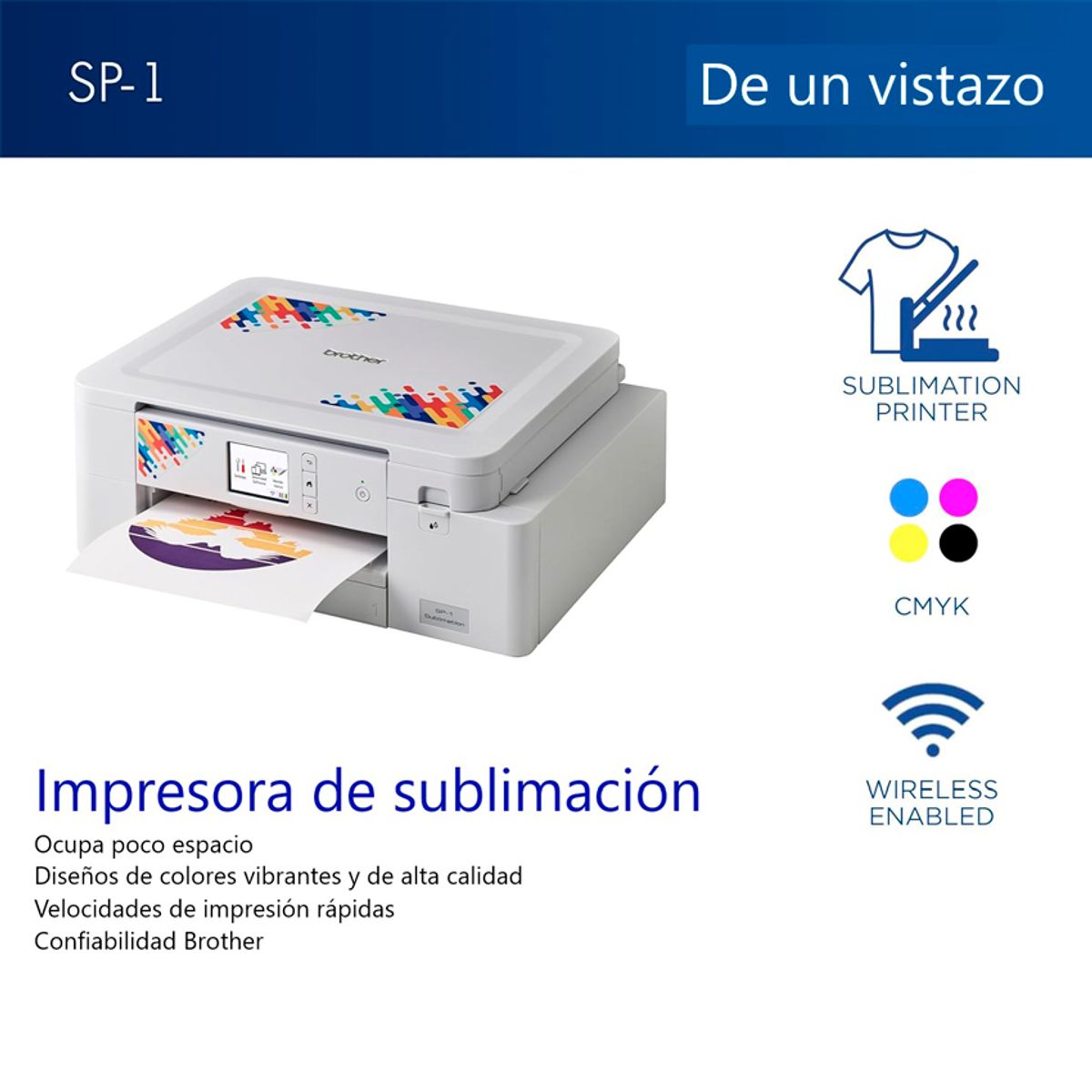 Brother Impresora De Sublimación De Tinte Brother Sp - 1 - Color - Color de Brother | first_variant_option_1 — Envío inmediato