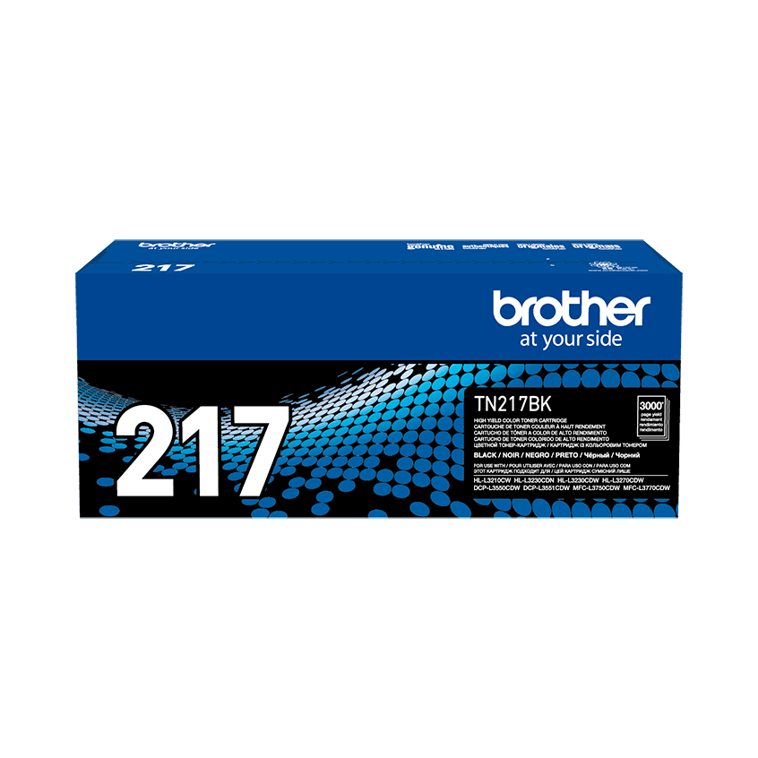 Brother TN-217BK Tóner Original Negro Alto Rendimiento 3,000 páginas