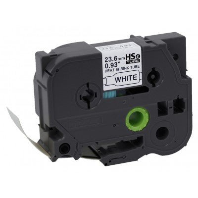 BROTHER HSE221E – TUBO TERMO - RETRÁCTIL 23,6 MM X 1,5 M • NEGRO SOBRE BLANCO • CASSETTE PARA P - TOUCH (RATIO 3:1) LEES CABLES 1,6 - 5,4 MM HSE251E - SMART BUSINESS