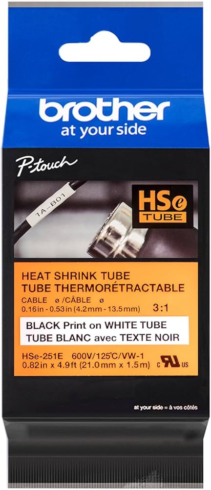 BROTHER HSE251E BLACK ON WHITE 21MM - SMART BUSINESS