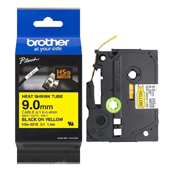 BROTHER HSE621E 9MM X 1.5M NEG. ESPECIAL - SMART BUSINESS