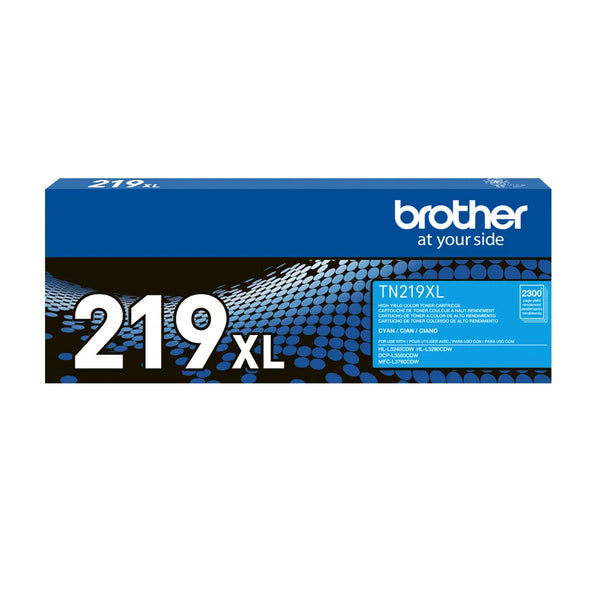 Brother TN219XLC tóner cian de alto rendimiento 2300 páginas