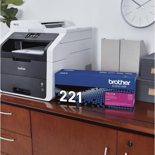 BROTHER TN221M – TÓNER LÁSER ORIGINAL MAGENTA, RENDIMIENTO ESTÁNDAR 1 400 PÁGINAS, CALIDAD PROFESIONAL, COMPATIBILIDAD HL - 3140CW/3170CDW/3180CDW/MFC - 9130/9330/9340 TN221M - SMART BUSINESS