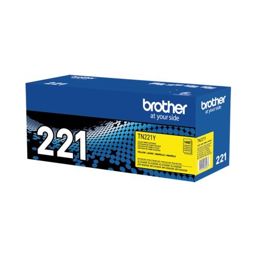 BROTHER TN221Y – CARTUCHO DE TÓNER AMARILLO ORIGINAL, RENDIMIENTO ESTÁNDAR 1,400 PÁGINAS, CALIDAD LÁSER PROFESIONAL, COMPATIBLE CON IMPRESORAS BROTHER (HL/MFC) TN221Y - SMART BUSINESS