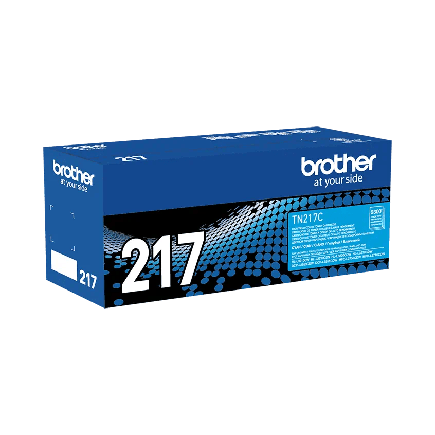 Toner Brother Tn217C Cyan, Hl - L3270Cdw, Dcp - L3551Cdw, Mfc - L3750Cdw, 2300 Pag de Brother | first_variant_option_1 — Envío inmediato