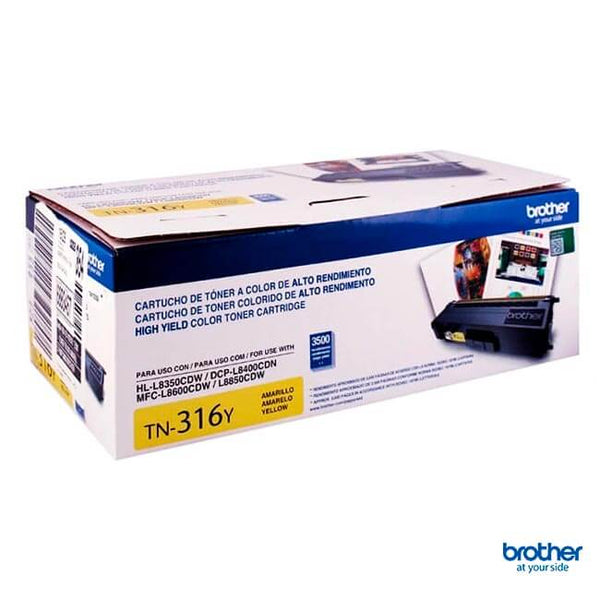 Toner Brother Tn316Y Hl - L8350/Mfc - L8850 (3500 Pag) Yellow de Brother | first_variant_option_1 — Envío inmediato
