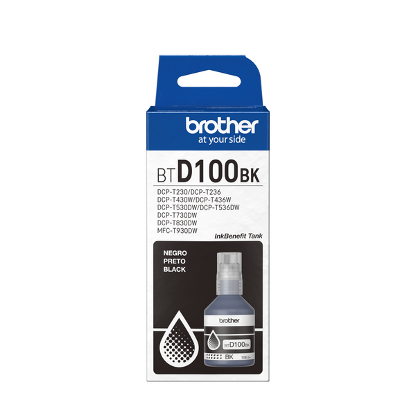 BROTHER IMPRESORA MULTIFUNCIÓN PACK 21 CON TINTA NEGRA BTD100BK ALTA CAPACIDAD