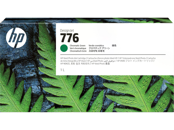 HP INC TINTA AMPLIO FORMATO 1LT 776 VERDE CROMATICA PARA IMPRESORAS 1XB03A CALIDAD PROFESIONAL