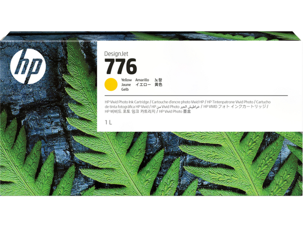CARTUCHO DE TINTA AMARILLO HP INC 1LT PARA IMPRESIÓN DE AMPLIO FORMATO 1XB08A