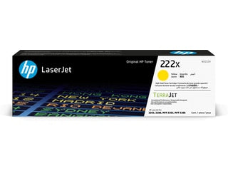 HP 222X W2222X Amarillo | Tóner Original Alto Rendimiento 2.500 págs. | Compatible con LaserJet Pro 3203dw, 3204dw, MFP 3303fdw, 3288dw, 3388fdw, 3388sdw | Colores Vivos y Confiables