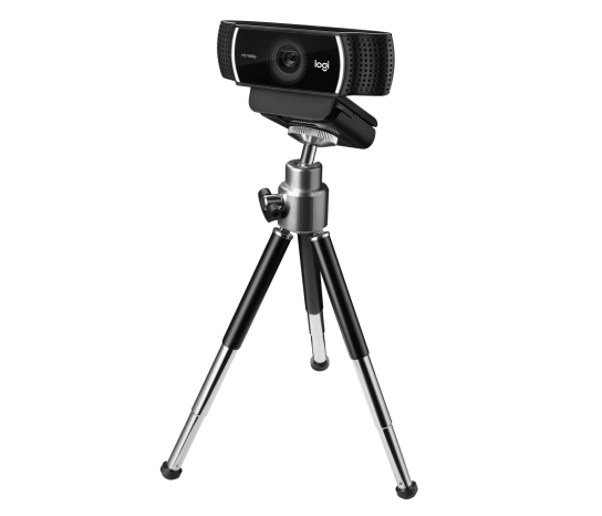 Logitech C922 Pro Stream cámara web 960-001087 - vista con trípode