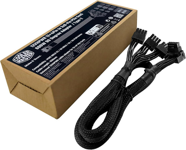CABLE DE ALIMENTACIÓN COOLER MASTER PCIE (12+4 - PIN), 3 X 8 - PIN, 0.65 M CMA-NFPC16XXBK2-GL - SMART BUSINESS