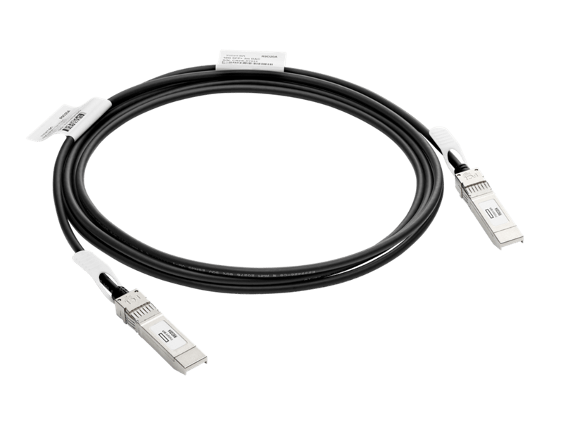 CABLE DE RED HPE J9283D SFP+ MACHO A MACHO 3 METROS COLOR NEGRO ALTA VELOCIDAD J9283D - SMART BUSINESS
