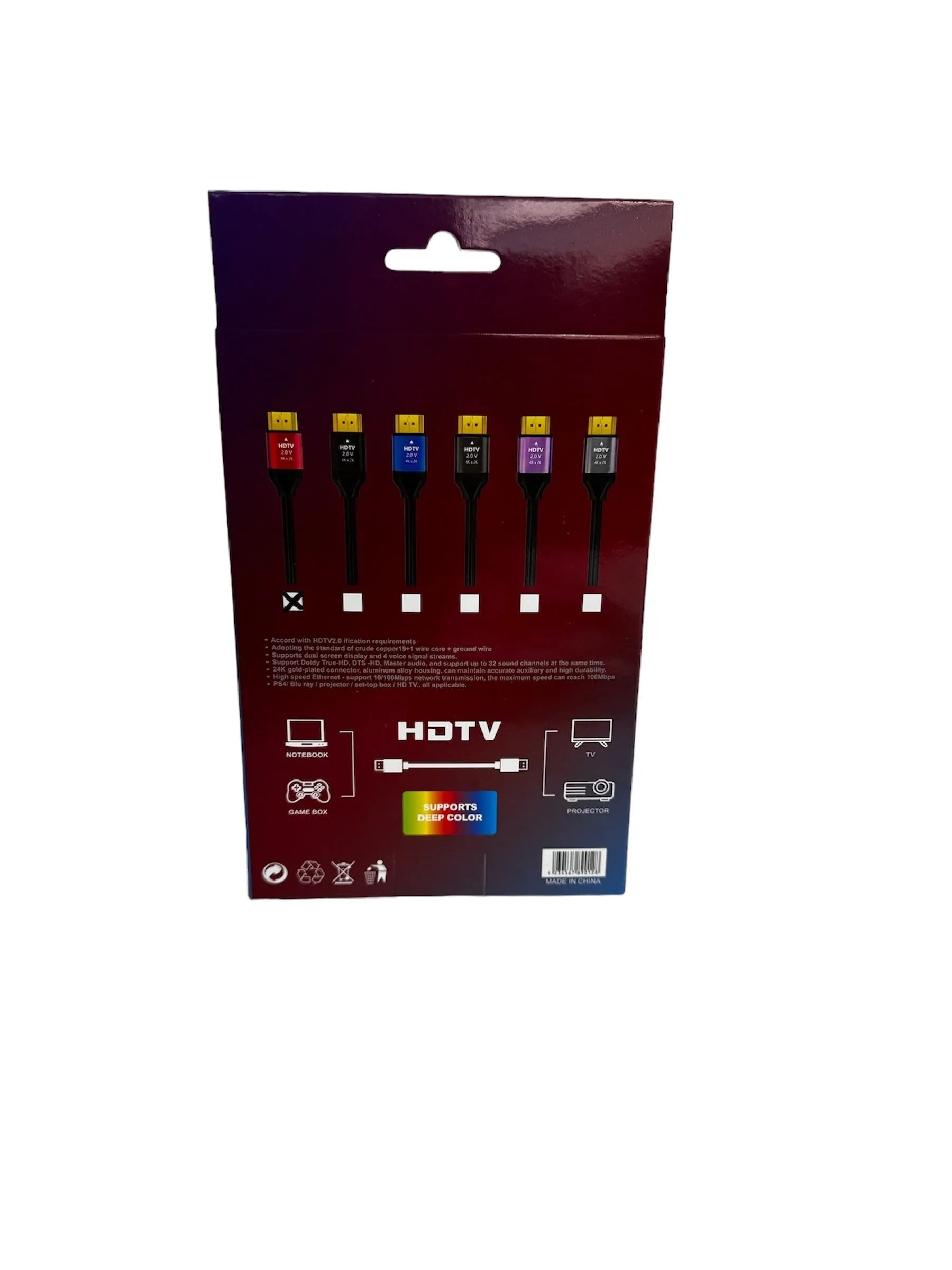 CABLE HDMI HD 4K 3 M EN CAJA - SMART BUSINESS