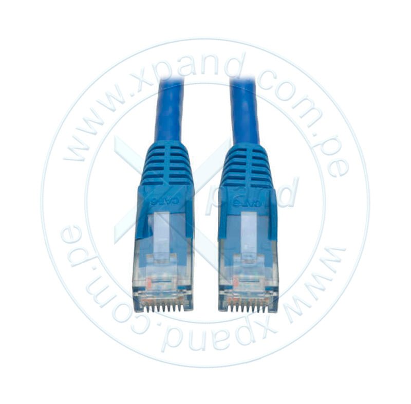 CABLE PATCH MOLDEADO TRIPP - LITE SNAGLESS CAT6 GIGABIT (RJ45 M/M) - AZUL, DE 3.05 MTS. N201-010-BL - SMART BUSINESS