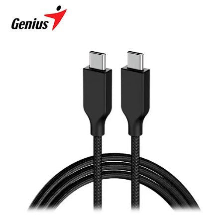 CABLE USB - C GENIUS ACC - C2CC - 3A, USB - C A USB - C, 100CM, FAST CHARGE, TRENZADO BLACK 32590006400 - SMART BUSINESS