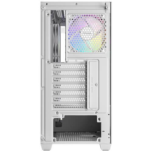 CAJA TORRE TIPO MID - TOWER BLANCA CON PANEL LATERAL DE VIDRIO TEMPLADO Y VENTILACIÓN ARGB PARA PC GAMER Y MONTAJE FÁCIL 0-761345-10151-6 - SMART BUSINESS