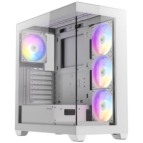 CAJA TORRE TIPO MID - TOWER BLANCA CON PANEL LATERAL DE VIDRIO TEMPLADO Y VENTILACIÓN ARGB PARA PC GAMER Y MONTAJE FÁCIL 0-761345-10151-6 - SMART BUSINESS