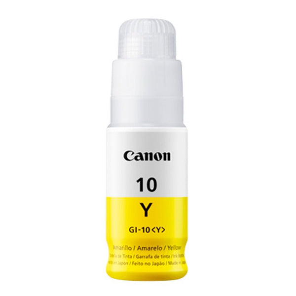 CANON 3393C001AB – BOTELLA DE TINTA GI - 10 AMARILLO • COMPATIBLE CON IMPRESORAS CANON PIXMA G - SERIES 3393C001AB - SMART BUSINESS
