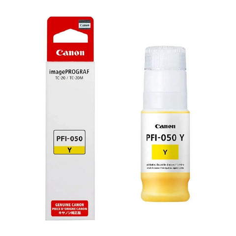Botella De Tinta Canon Pfi - 050 Amarillo, 70Ml, Original Para Plotter Imageprograf Tc - 20 (5701C001Aa) de Canon | first_variant_option_1 — Envío inmediato