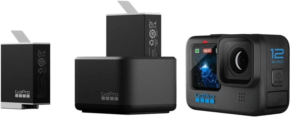 CARGADOR DOBLE GOPRO + 2 BATERÍAS ENDURO – CARGA RÁPIDA Y HASTA 30 % MÁS DURACIÓN EN FRÍO ADDBD-211-VT - SMART BUSINESS