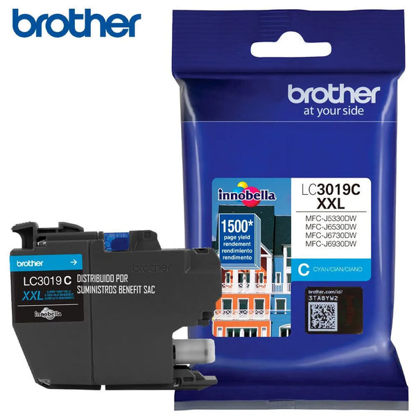 Cartucho Brother de Super Alto Rendimiento LC3019C Cian, 1500 Páginas - SMART BUSINESS