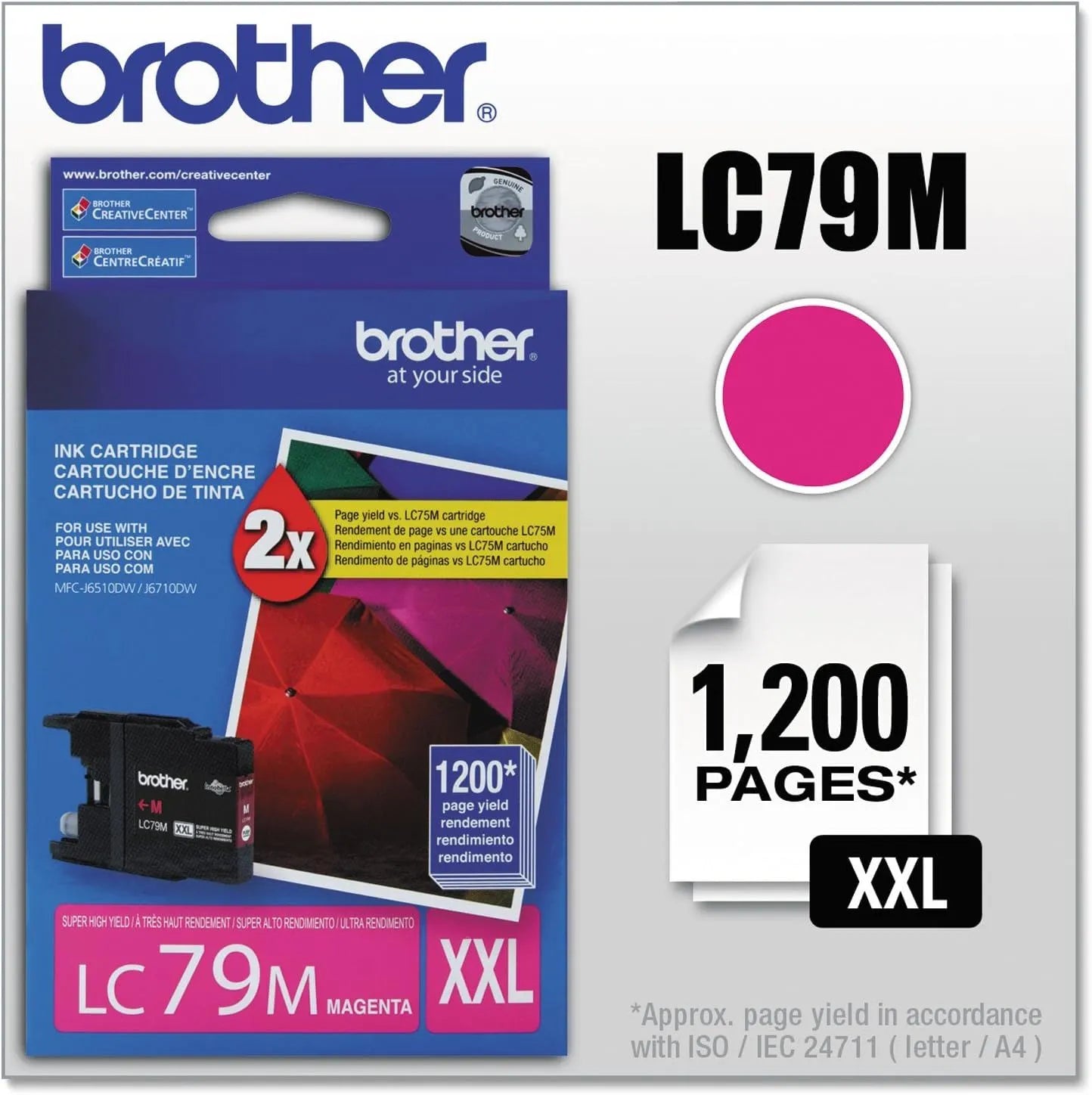 Cartucho Brother Innobella Lc79M Magenta, 1200 Páginas - SMART BUSINESS
