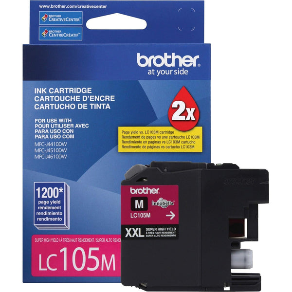 CARTUCHO BROTHER LC105M MAGENTA, 1200 PÁGINAS LC105M - SMART BUSINESS